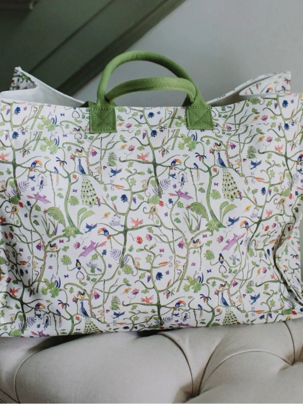 Timo & Violet Everywhere Tote Bag - Tropical Garden Upscale Diaper Bag, NWT